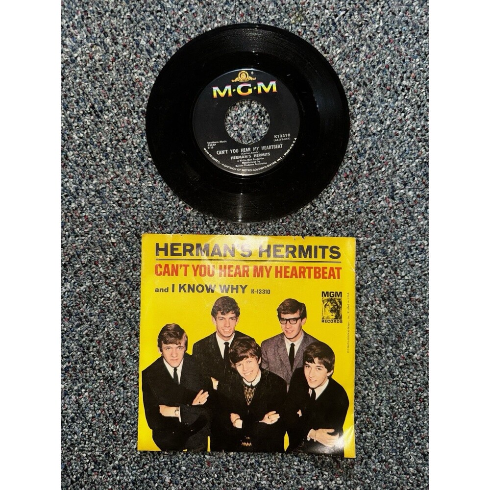 Herman's Hermits 45 With Picture Sleeve Can't You Hear My Heartbeat / I Know Why